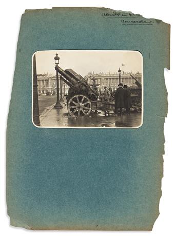 Cheney Lambert, Ellen Waitstill (1862-1938) Photo & Ephemera Album, Paris during the First World War.